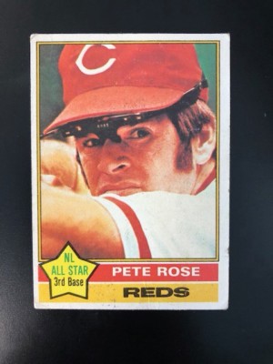 1976 TOPPS #240 PETE ROSE CINCINNATI REDS NL ALL STAR 3RD BASEBALL