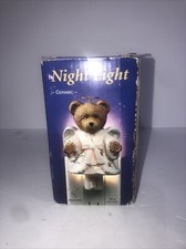 Heavy Porcelain Teddy Bear Nightlight NIB Never Used.