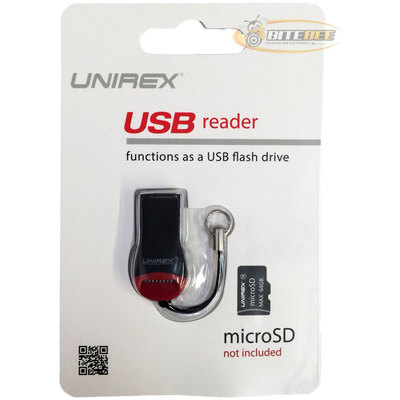 Unirex USB Reader (Supports MicroSD Card of up to 32GB) for Windows & Mac