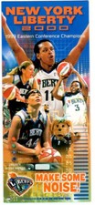WNBA 2000 NY LIBERTY WE GOT GAME SCHEDULE TRI-FOLD + 1999 SCHEDULE LOT OF 2 +MSG