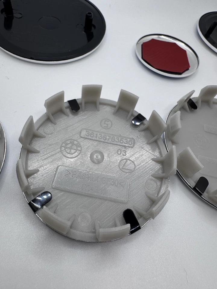 7PCS 50th Anniversary For BMW Emblem Centre Caps Badges Set 82mm 74mm 68mm 45mm - Image 3 of 4
