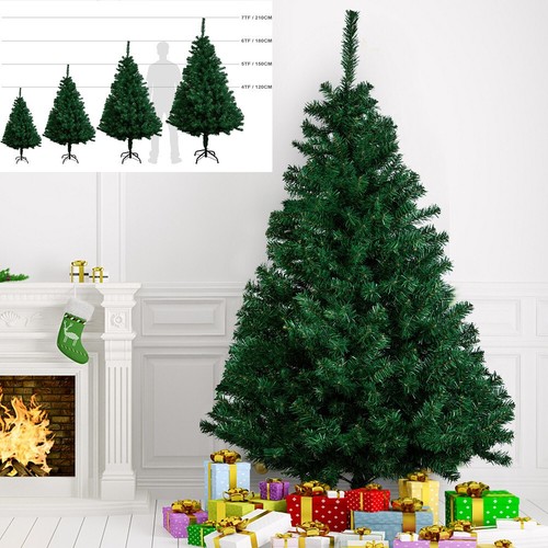 Christmas Tree With LED Lights Artificial 4ft 5ft 6ft 7ft Bushy Pine Xmas Tree - Picture 16 of 21