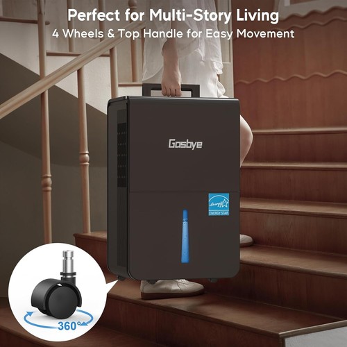 Dehumidifier for Large Spaces - 115 Pints/Day, 2024 Energy Star Rated - Picture 7 of 9