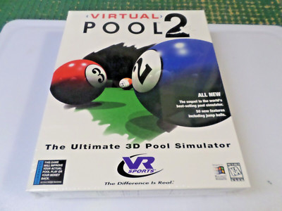 VIRTUAL POOL 2 - (PC, 1997) - BIG BOX - NEW