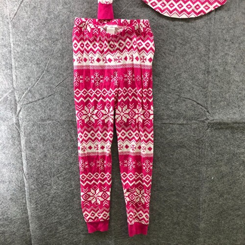 NWT Children's Place Girls Size 6 Long Sleeve Pajama Set Cotton Pink Fair Isle - Picture 7 of 12