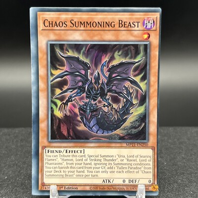 yugioh miscut cards Chaos Summing Beast MP21-EN250 1st Edition Super Rare Card #A Lot of 7 pokemon error