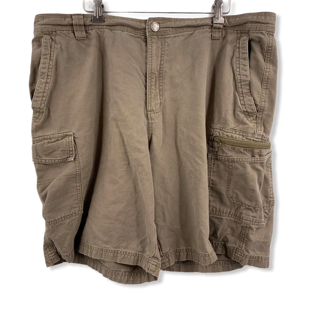 Columbia Tan 100% Cotton Cargo Shorts Size 40