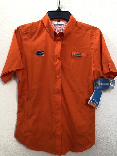 Columbia PFG NCAA Florida Gators Tamiami Short Sleeve Shirt womens sz Small NWT