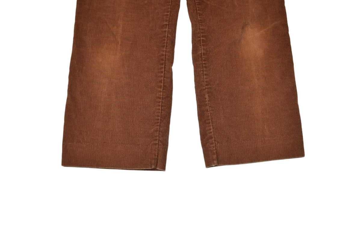 Vintage Chic Pants Womens 30x25 Brown Corduroy Relaxed Fit