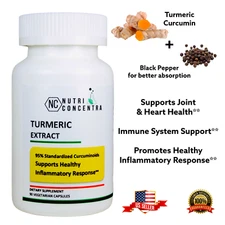Strong Antioxidant, Cardiovascular Support, Pure Turmeric extract 95%, 90 Caps.