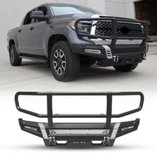 Front Bumper Assembly Kit For Toyota Tundra 2014-2021 w/ Side Wings & Bull Bar