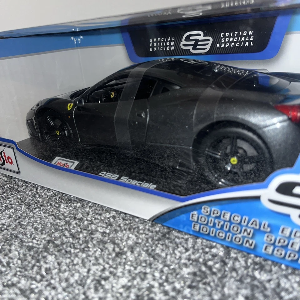 NUEVO Maisto - Ferrari 458 Edición Especial Especial - Blu Swaters Envío y devolución gratuitos 1:18 Foto 4 de 4