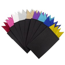 Prefolded Pocket Squares for Men Masculine Polyester Suit Handkerchiefs