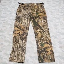 APX Realtree Pants Mens 36x30 Green Cargo Pockets Stright Leg Hunting