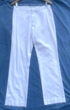 8 White RALPH LAUREN SPORT Cotton Pants 31.25 in. Inseam 190 Retail