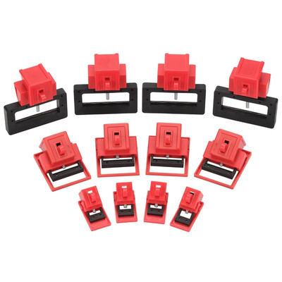 Circuit Breaker Lockout Kit, 12-Pack - OSHA Compliant Safety Device