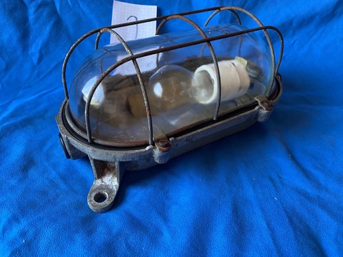 Original DDR Kellerlampe Bunkerlampe Fabrik Loft Design Lampe E 27 P43 Original - Bild 16 von 16