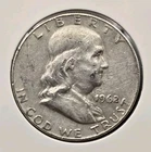 1962-D 50C 90% SILVER Franklin Half Dollar