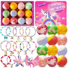 Bath Bombs for Kids Girls with Surprise Toys Inside, Unicorn Bath Bombs with ...