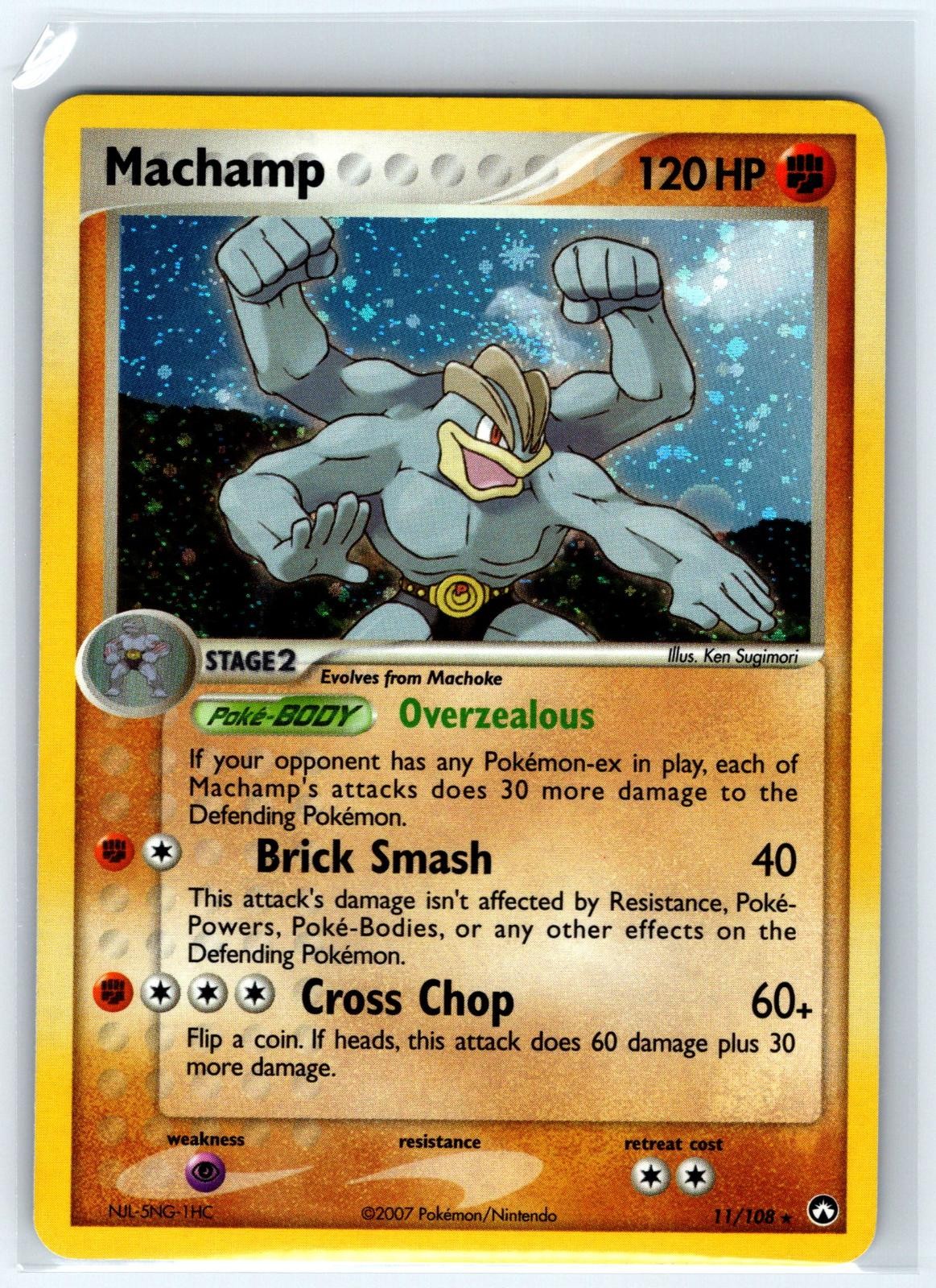 Machamp 11/108 Holo Rare Power Keepers Pokemon Holo Lightly Played