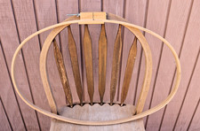 Vintage Large Embroidery Hoop 27 x 18 in Oval Wooden Quilting