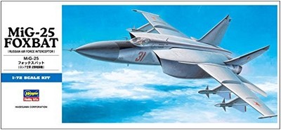 Hasegawa 1/72 Soviet Air Force Mig-25 Foxbat D4 [from Japan]