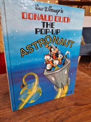 Walt Disney's DONALD DUCK THE POP-UP ASTRONAUT 1st UK hardback 1970 Purnell Rare - Image 1 of 4
