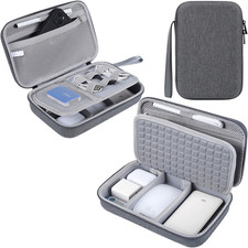 Hard Electronic Organizer Travel Case for Macbook Power Adapter Chargers Cables