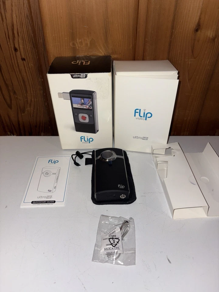 Flip UltraHD U2120B Video Camera 8 GB 2 Hours - Model U212OB Brand NEW Open Box - Image 2 of 4