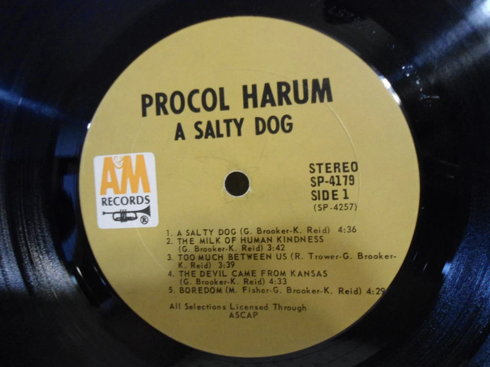 Procol Harum LP A Salty Dog 1969 1st Pressing! Robin Trower Gary Brooker - Image 4 of 4
