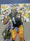 Brett Favre Signed Goal Line Art Card Autographed HOF Packers — photo 2