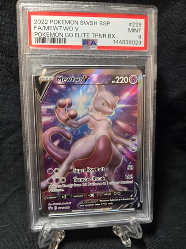 Mewtwo V graded PSA 9 for sale on eBay
