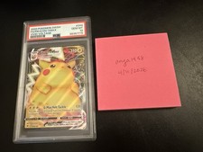 Pokemon SWSH Vivid Voltage Pikachu VMAX 44/185 TCG 2020 Full Art Holo PSA 10