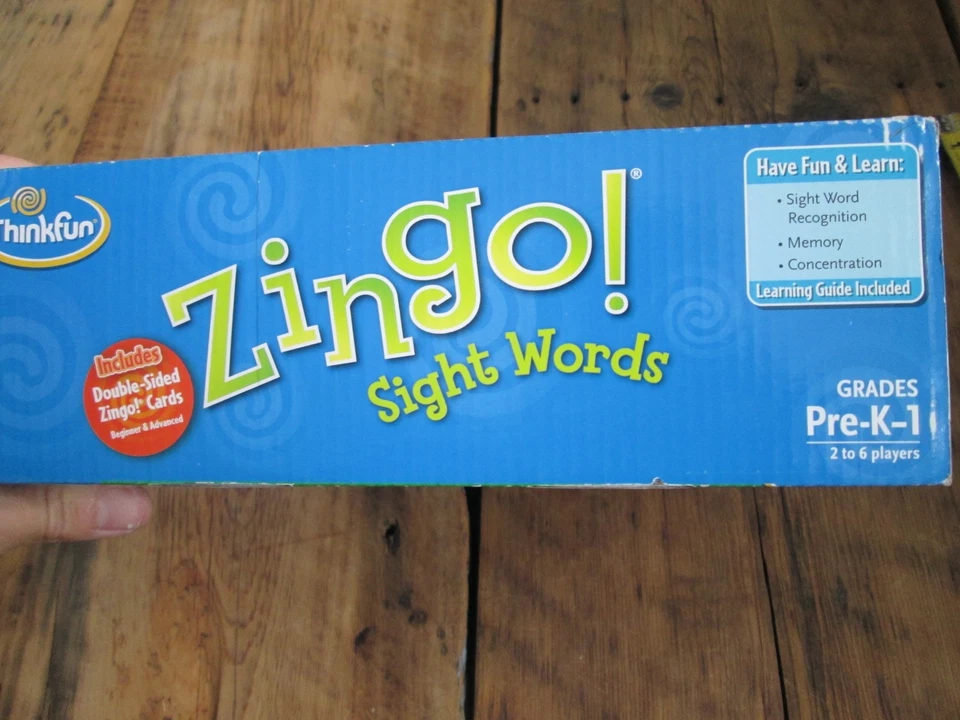 Zingo Sight Words Game by ThinkFun PRE-K-1 New In Open Box Homeschool Learning - Image 3 of 4