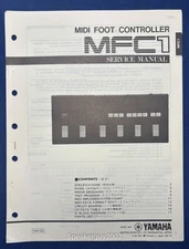 Original Yamaha MFC1 MIDI Foot Controller Service Manual
