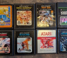 Atari 2600 Games Lot Of 10 Games Tested & Working Fast Shipping