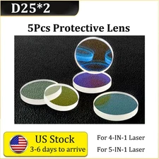 5/10pcs D25*2 Protective Lens For Relfar FWH30 Fiber Laser Welding Machine US