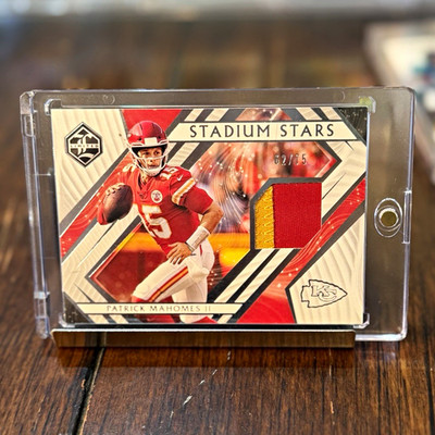 Panini 2021 Limited Patrick Mahomes II Stadium Star Swatches SS-PM /75 Patch