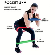 Resistance Bands Loop Set Strength Fitness Leg Exercise Yoga Workout Pull Up