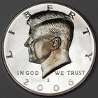 2006-S Silver Proof Kennedy Half Dollar - (PR) KM#A202c Album Toned - 8487