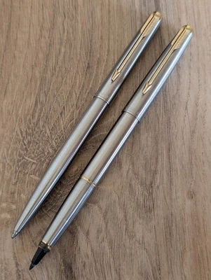 Vintage Parker 61 Flighter Ballpoint and Rollerball Pen Made in England - Bild 1 von 4
