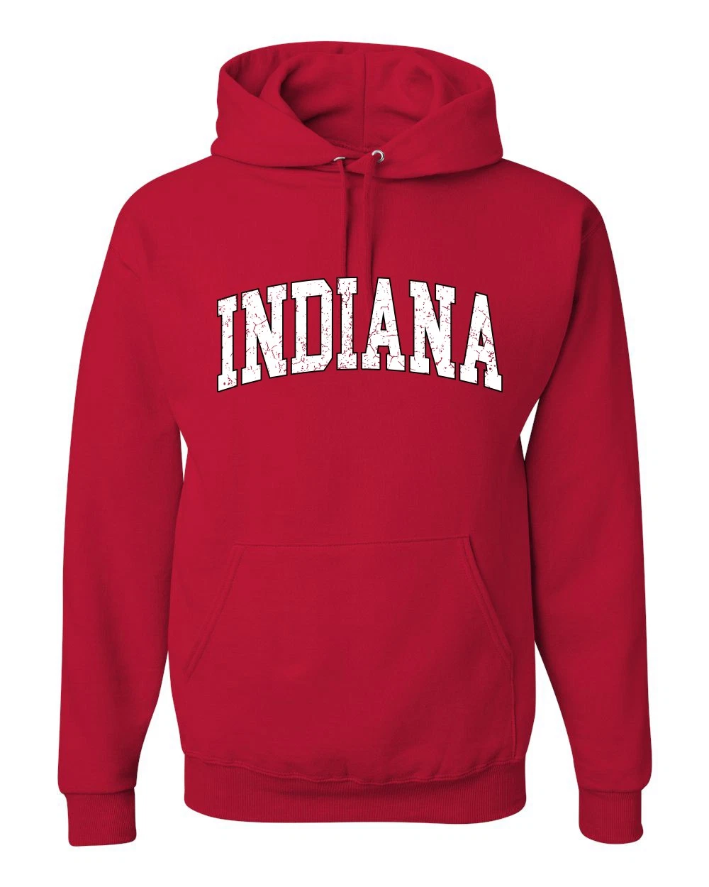 Vintage Indiana Classic Retro Distressed IN Sports Unisex Hoodie Sweatshirt
