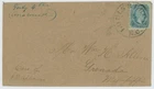 Mr Fancy Cancel CSA 11 HOMEMADE COVER TIED LOUISBURGH NC TO MISS EX-BRIAN GREEN