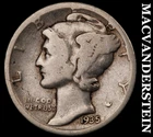 1935-S Silver Mercury Dime - Scarce  Semi-key  Better Date  No Reserve  #G8751