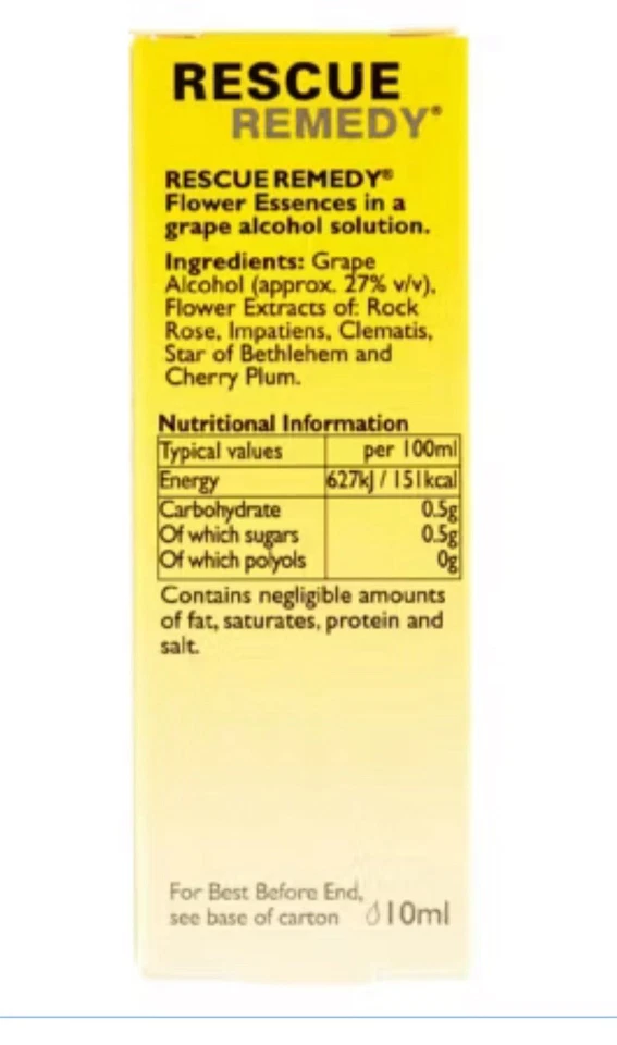 Bach Rescue Remedy 10ml X 3 - Bild 4 von 4