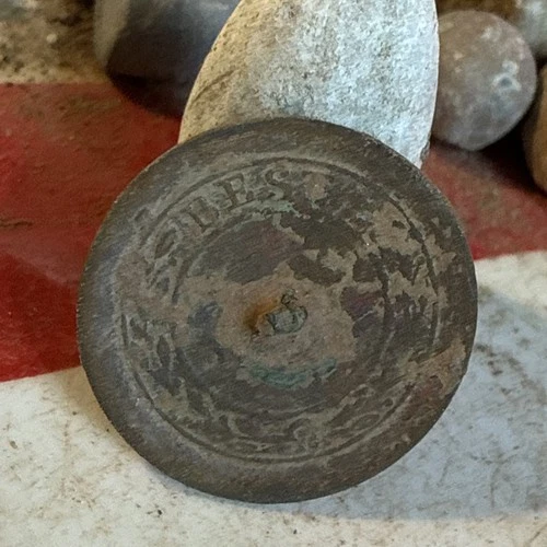 Dug Civil War 💥 🇺🇸 💣 Flat Button Unique Back “ Best “