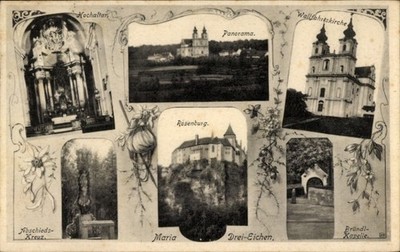Postcard Maria Dreieichen Rosenburg Mold in Lower Austria, monastery... - 5001469