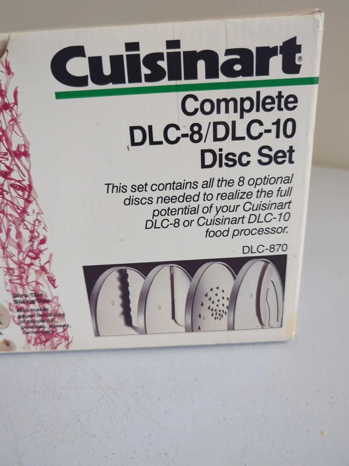 Juego completo de discos Cuisinart DLC-870 8 piezas para procesadores de alimentos DLC-8 y DLC-10 de colección Foto 2 de 4