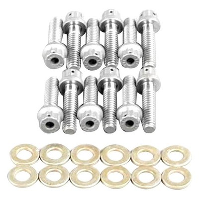 Wilwood Disc Brakes Rotor 12 Pc Bolt Kit 1/4-20 X 1in with Flat Washer 230-4572