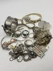 Vintage Modern Sterling Silver 925 Jewelry Scrap Wear Lot Rings Chains Pendants